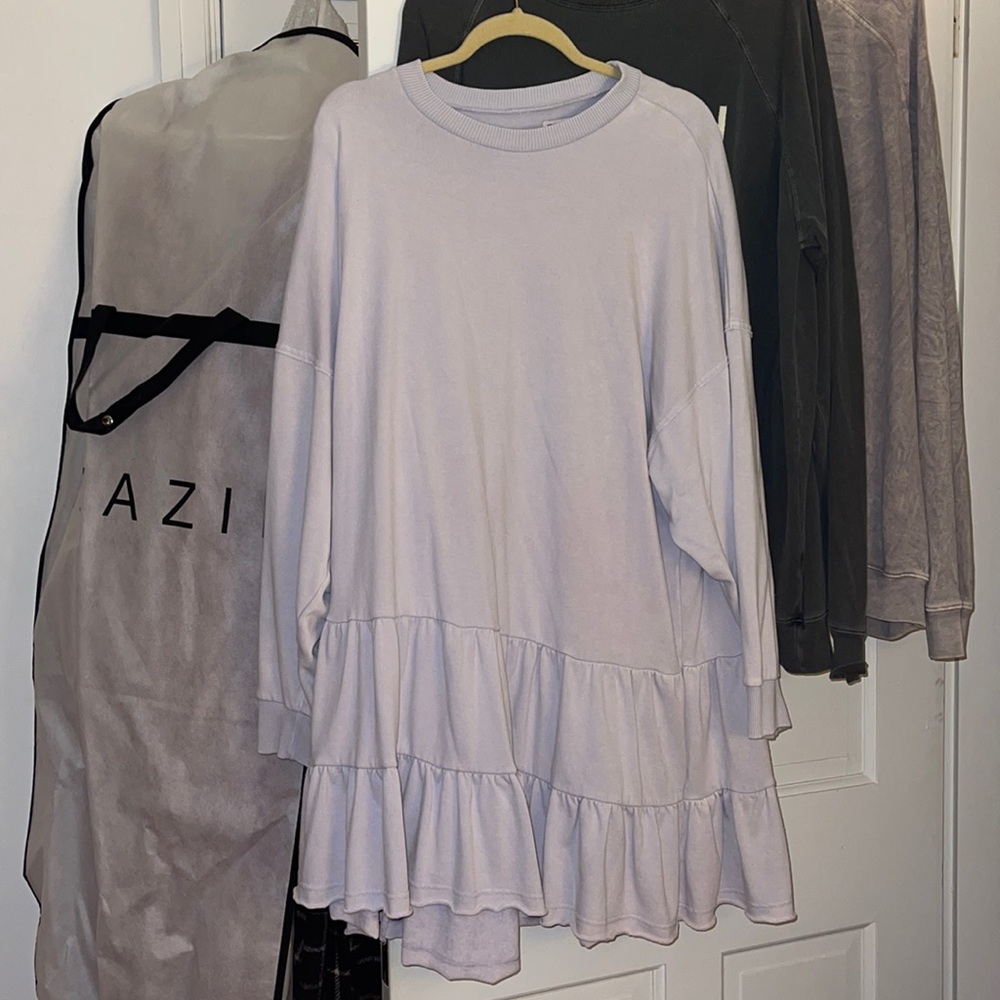 EUC L AE tiered dress